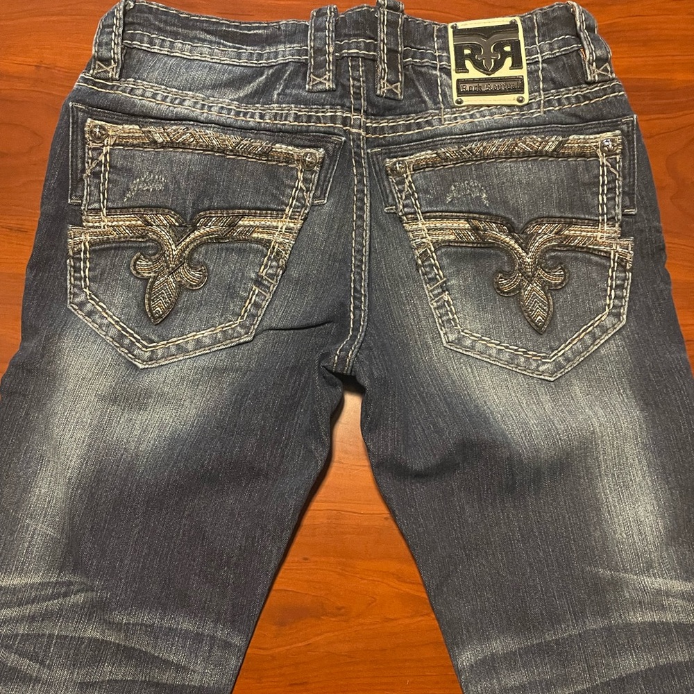 ROCK REVIVAL jeans “BLUE GROTTO”, Boot cut, SZ: 32 X 34